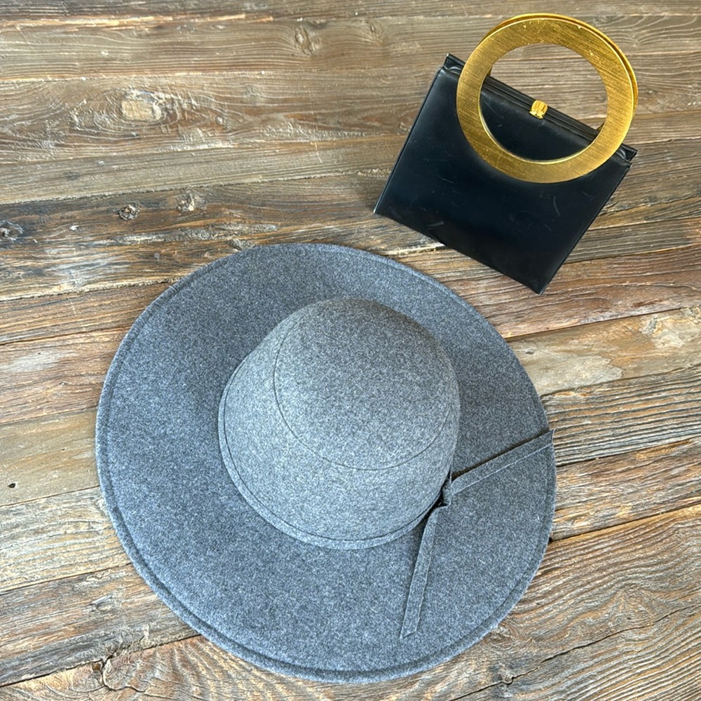 Leith wool wide brimmed hat NWT